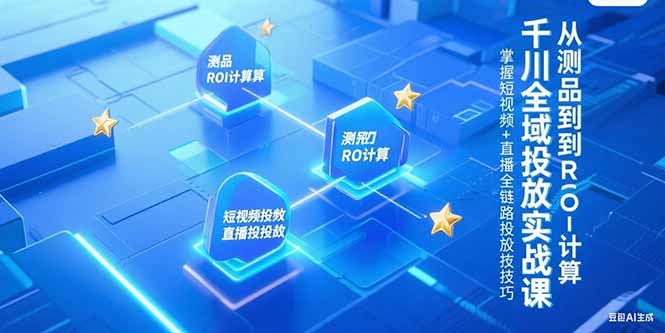 （15256期）千川全域投放实战课，从测品到ROI计算，掌握短视频+直播全链路投放技巧_生财有道创业项目网-生财有道
