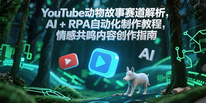 （15174期）YouTube动物故事赛道解析，AI+RPA自动化制作教程，情感共鸣内容创作指南_生财有道创业项目网-生财有道