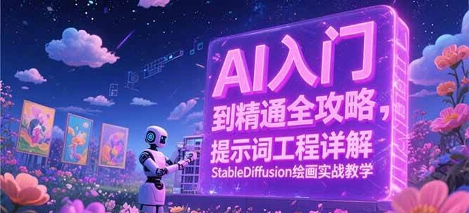 AI入门到精通全攻略，提示词工程详解，StableDiffusion绘画实战教学_生财有道创业网-生财有道