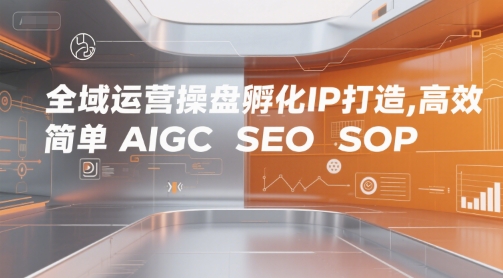 全域运营操盘孵化IP打造，高效 简单 AIGC SEO SOP——生财有道创业项目网-生财有道
