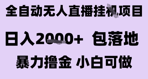 最新全自动抖音无人直播挂G项目，日入2k+ 包落地暴力撸金，小白可做【揭秘】——生财有道创业项目网-生财有道