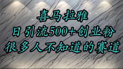 喜马拉雅，小而精的流量赛道，日进500+精准创业粉——生财有道创业项目网-生财有道