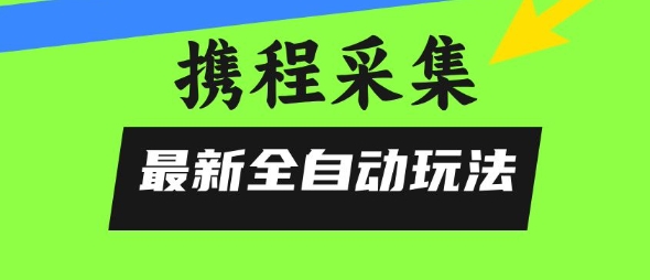 携程信息采集全自动玩法，0风控，无脑开干【揭秘】——生财有道创业项目网-生财有道