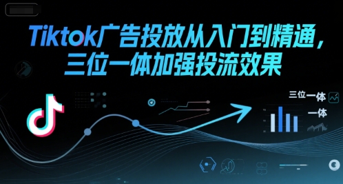 Tiktok广告投放从入门到精通，三位一体加强投流效果——生财有道创业项目网-生财有道