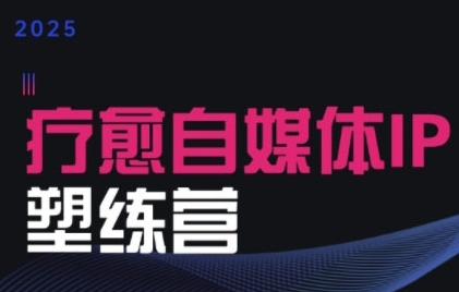 2025治愈自媒体IP训练营，专为疗愈领域从业者打造——生财有道创业项目网-生财有道