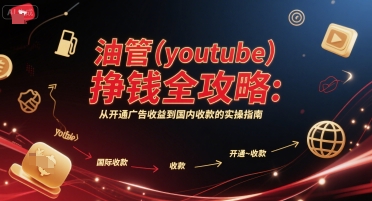 油管(youtube)挣钱全攻略：从开通广告收益到国内收款的实操指南——生财有道创业项目网-生财有道