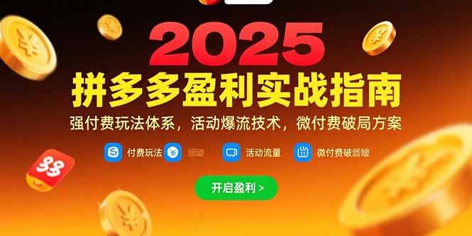 （15357期）拼多多盈利实战指南，强付费玩法，活动爆流技术，微付费破局方案(更新7月)_生财有道创业项目网-生财有道
