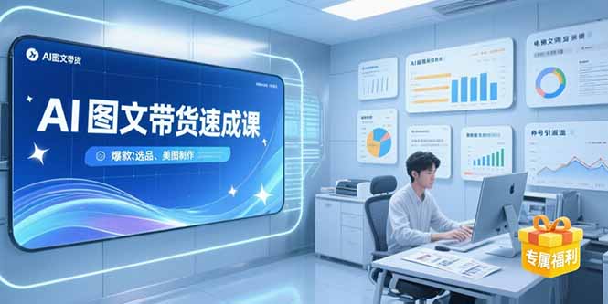 （15416期）AI图文带货速成课，养号引流秘籍，爆款选品策略，美图制作全流程_生财有道创业项目网-生财有道