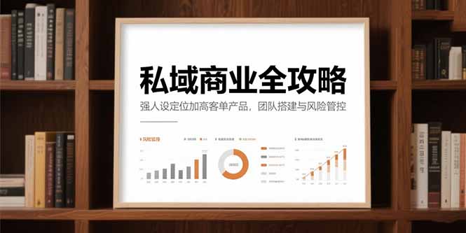 （15294期）私域商业全攻略，强人设定位加高客单产品，团队搭建与风险管控_生财有道创业项目网-生财有道