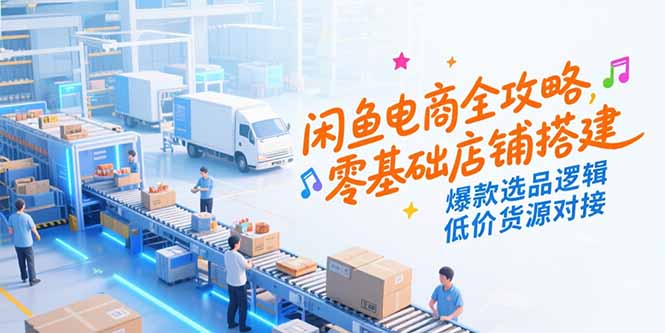 （15325期）闲鱼电商全攻略，零基础店铺搭建，爆款选品逻辑，低价货源对接_生财有道创业项目网-生财有道