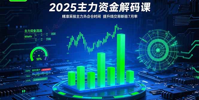 （15511期）2025主力资金解码课：精准捕捉主力建仓时机，提升短线交易胜率(更新7月)_生财有道创业项目网-生财有道
