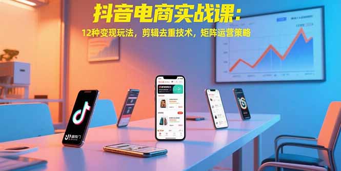（15478期）抖音电商实战课：12种变现玩法，剪辑去重技术，矩阵运营策略_生财有道创业项目网-生财有道