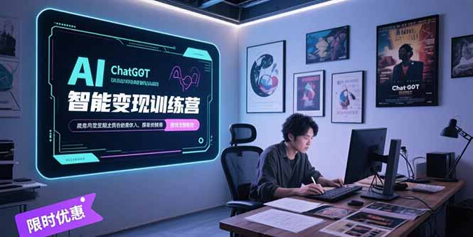 （15389期）AI智能变现训练营，ChatGPT写作变现，电影解说制作，图文带货方法论_生财有道创业项目网-生财有道