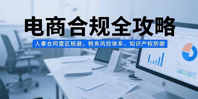 （15377期）电商合规全攻略，人事合同雷区规避，税务风控体系，知识产权防御_生财有道创业项目网-生财有道
