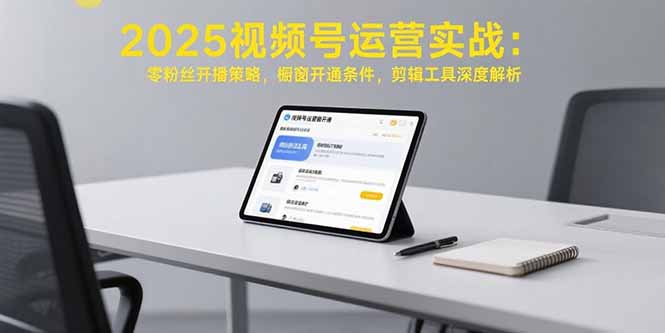 （15505期）2025视频号运营实战：零粉丝开播策略，橱窗开通条件，剪辑工具深度解析_生财有道创业项目网-生财有道