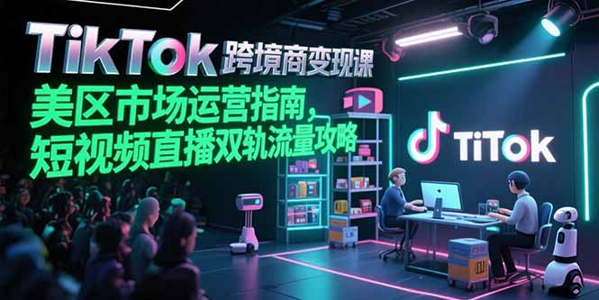 （15344期）TikTok跨境电商变现课，美区市场运营指南，短视频直播双轨流量攻略_生财有道创业项目网-生财有道