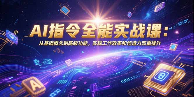 （15455期）AI指令全能实战课：从基础概念到高级功能，实现工作效率和创造力双重提升_生财有道创业项目网-生财有道