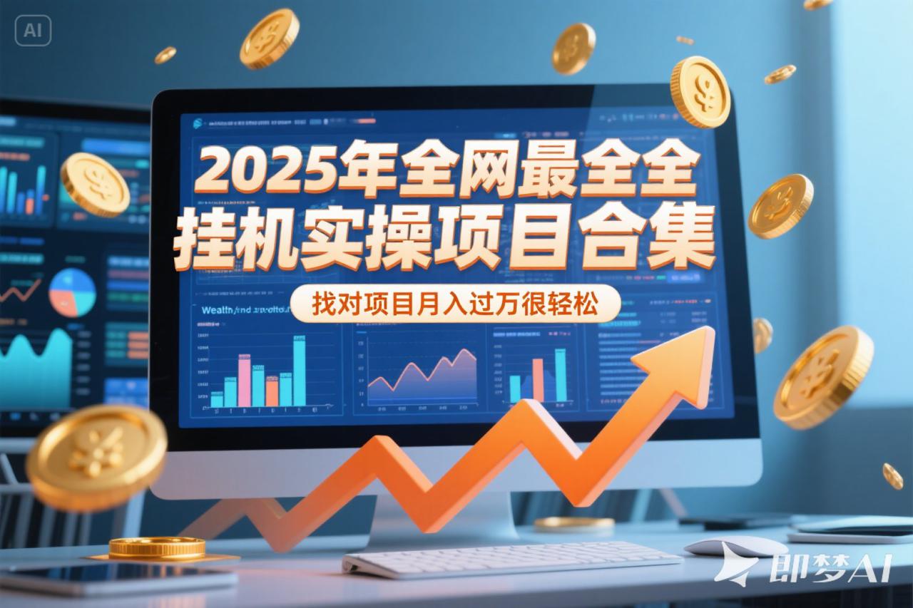 （15303期）2025年挂机实操项目实操演练，挂机类型，AI直播类型，轻资产创业类型…_生财有道创业项目网-生财有道