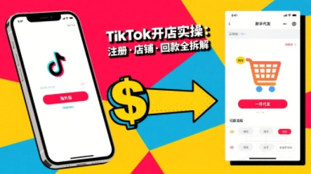 TikTok从开店到投流的进阶课，从基础实操到高阶技巧一网打尽——生财有道创业项目网-生财有道