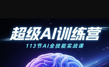 超级AI视频：绘画、带货、职场全场景113节通关课，解锁AI无限可能，开启精彩AI之旅——生财有道创业项目网-生财有道