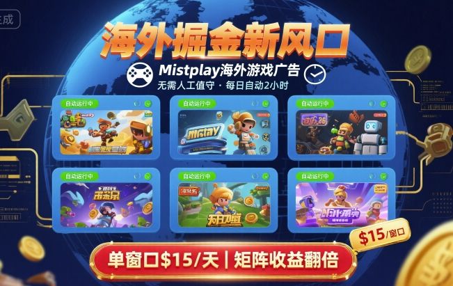 海外掘金新风口，Mistplay海外游戏广告，每日自动运行，单窗口稳入2美刀 ，可矩阵操作【揭秘】——生财有道创业项目网-生财有道