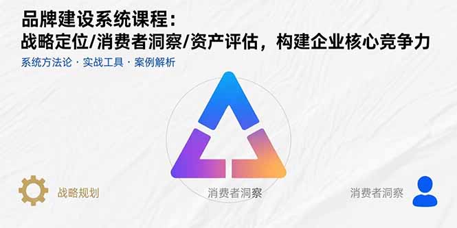 （15772期）品牌建设系统课程：战略定位/消费者洞察/资产评估，构建企业核心竞争力_生财有道创业项目网-生财有道