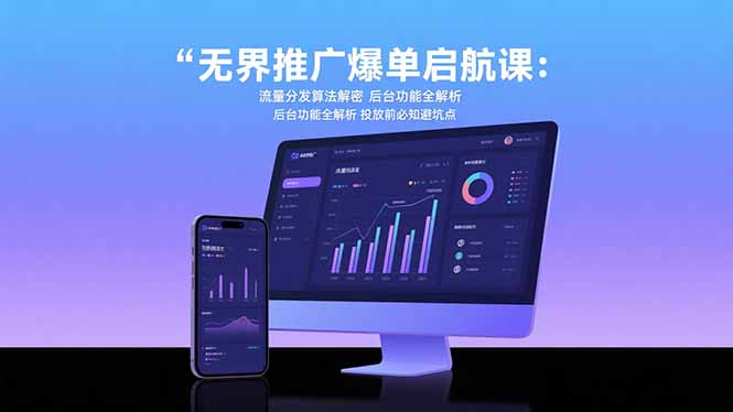 （15567期）无界推广爆单启航课：流量分发算法解密 后台功能全解析 投放前必知避坑点_生财有道创业项目网-生财有道