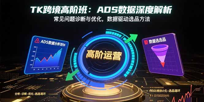 （15809期）TK跨境高阶班：ADS数据深度解析，常见问题诊断与优化，数据驱动选品方法_生财有道创业项目网-生财有道