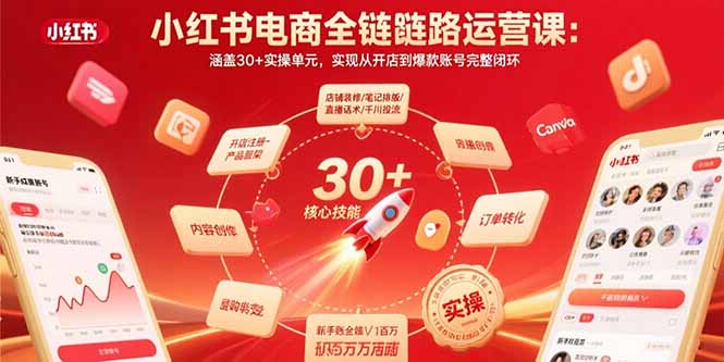 （15751期）小红书电商全链路运营课：涵盖30+实操单元，实现从开店到爆款账号完整闭环_生财有道创业项目网-生财有道