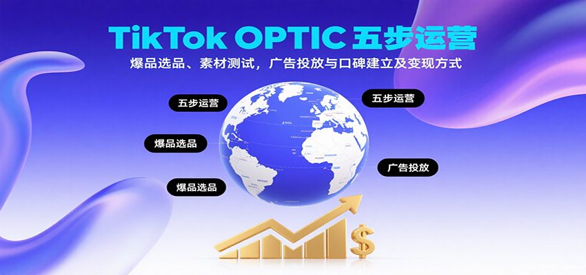 TikTok OPTIC五步运营，爆品选品、素材测试，广告投放与口碑建立及变现方式_生财有道创业网-生财有道