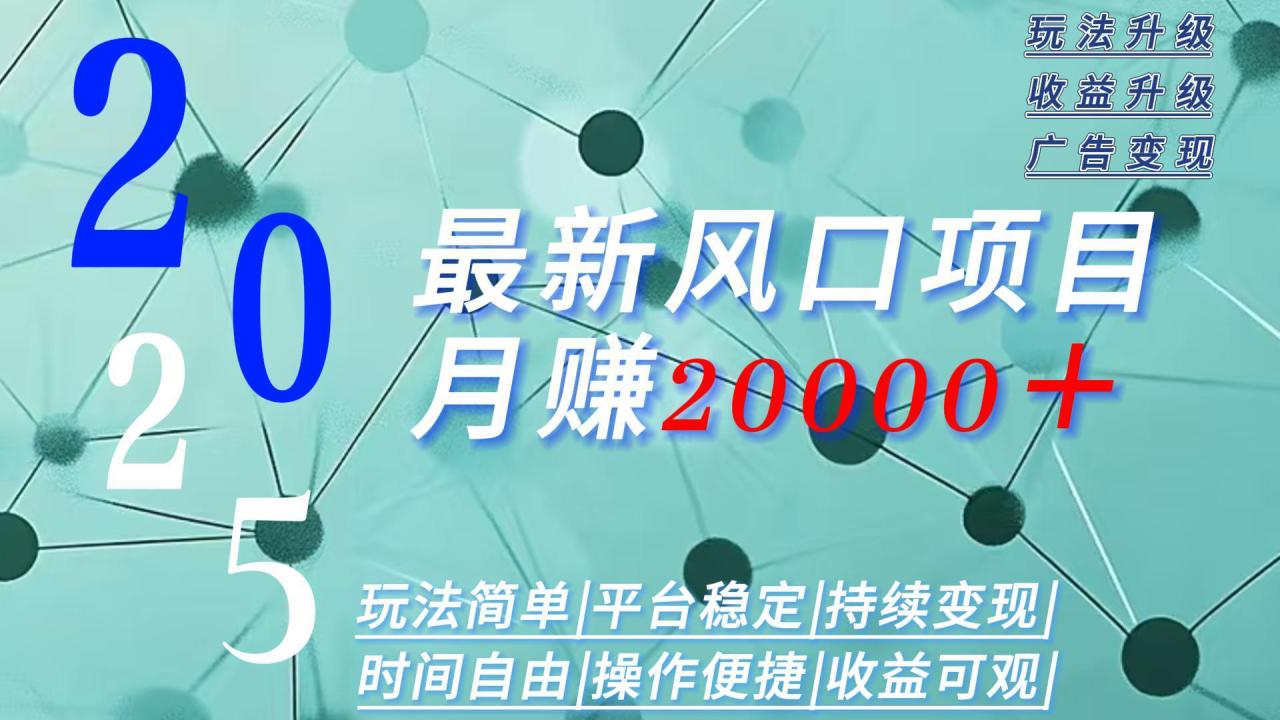 （15694期）2025广告赛道新风口-月赚2W＋玩法简单，时间自由_生财有道创业项目网-生财有道