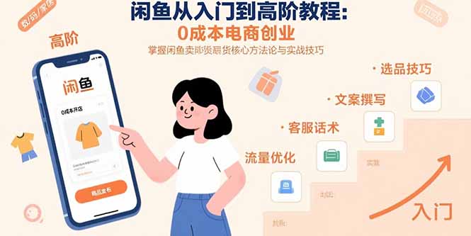 （15640期）闲鱼从入门到高阶教程：0成本电商创业，掌握闲鱼卖货核心方法论与实战技巧_生财有道创业项目网-生财有道