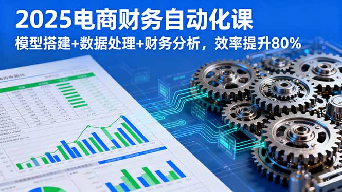 （16021期）2025电商财务自动化课，模型搭建+数据处理+财务分析，效率提升80%_生财有道创业项目网-生财有道