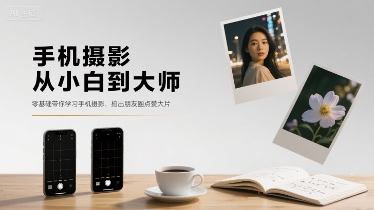 手机摄影从小白到大师，零基础带你学习手机摄影，拍出朋友圈点赞大片——生财有道创业项目网-生财有道