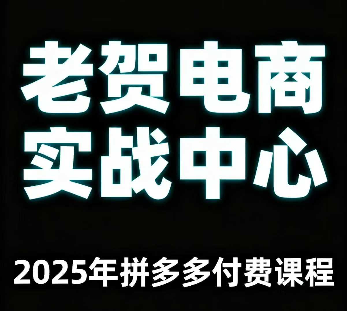 老贺电商2025年拼多多付费课程，用通俗易懂的方法告诉你多多怎么玩——生财有道创业项目网-生财有道