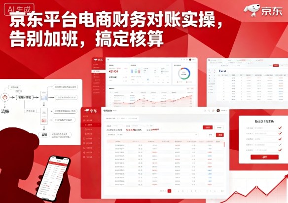 京东平台电商财务对账实操，告别加班，搞定核算——生财有道创业项目网-生财有道