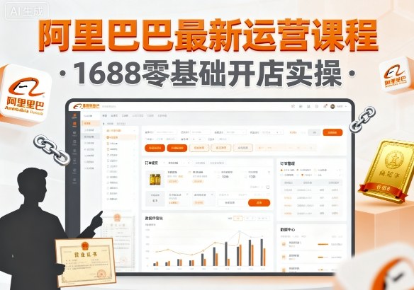 阿里巴巴最新运营课程，1688零基础开店实操——生财有道创业项目网-生财有道