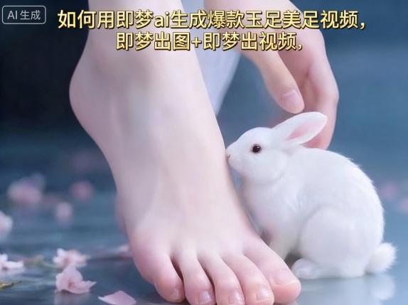 如何用即梦ai生成爆款玉足美足视频，即梦出图+即梦出视频，快速涨粉——生财有道创业项目网-生财有道