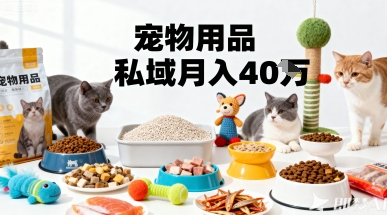 月变现40个！宠物用品私域运营的精准掘金之道玩法——生财有道创业项目网-生财有道