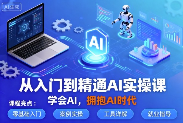 从入门到精通AI实操课，学会AI，拥抱AI时代——生财有道创业项目网-生财有道