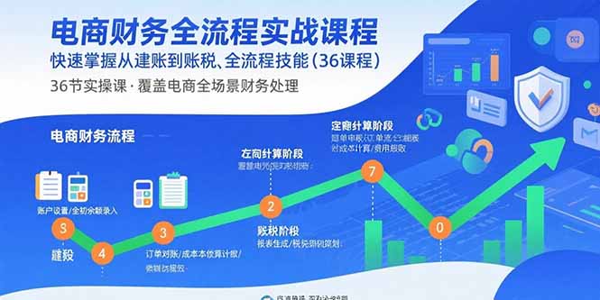 （15883期）电商财务全流程实战课程：快速掌握从建账到报税的全流程技能（36节课）_生财有道创业项目网-生财有道