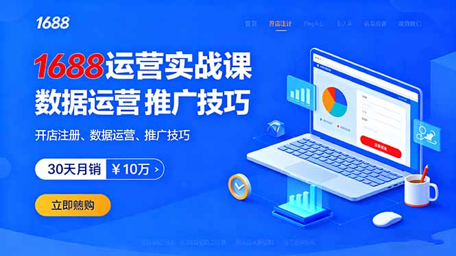 （16057期）1688运营实战课：开店注册、数据运营、推广技巧，30天月销破10万+_生财有道创业项目网-生财有道