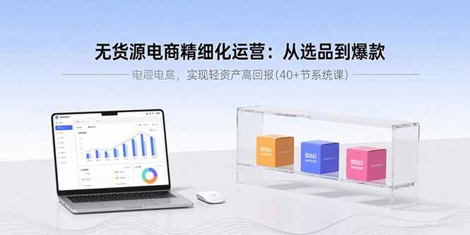 （15896期）无货源电商精细化运营：从选品到爆款，实现轻资产高回报(40+节系统课)_生财有道创业项目网-生财有道