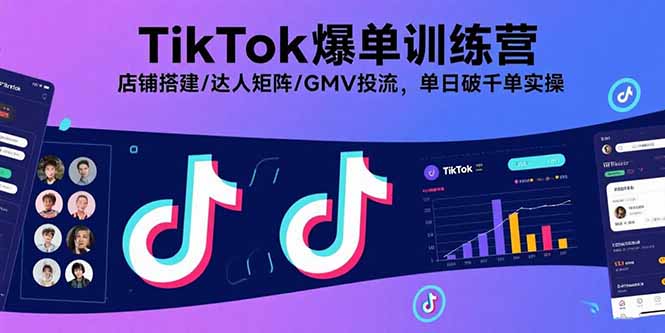 （15920期）TikTok爆单训练营，店铺搭建/达人矩阵/GMV投流，单日破千单实操_生财有道创业项目网-生财有道