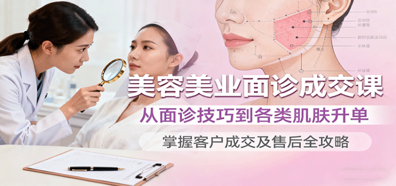 美容美业面诊成交课，从面诊技巧到各类肌肤升单，掌握客户成交及售后全攻略_生财有道创业网-生财有道