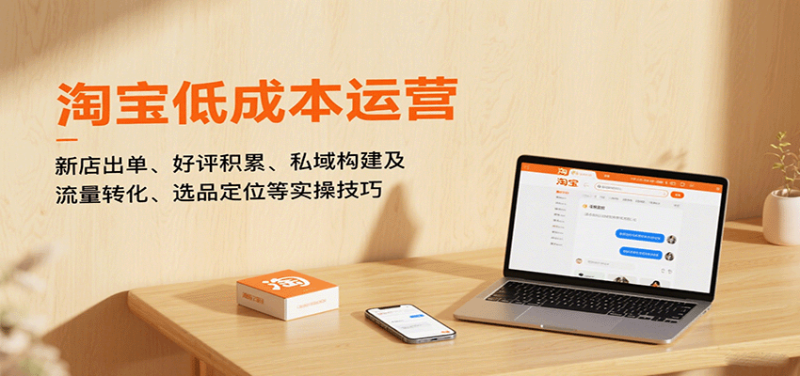 淘宝低成本运营，新店出单、好评积累、私域构建及流量转化、选品定位等（更新9月）_生财有道创业网-生财有道
