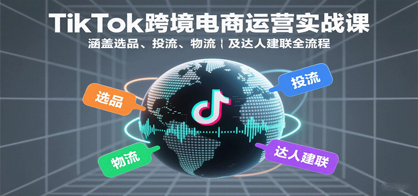 TikTok跨境电商运营实战课：涵盖选品、投流、物流及达人建联全流程_生财有道创业网-生财有道