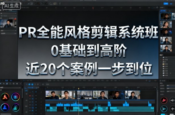 PR全能风格剪辑系统班，0基础到高阶，近20个案例一步到位——生财有道创业项目网-生财有道