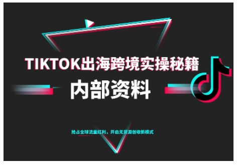 TikTok跨境电商0-1搭建运营,TK出海跨境实操秘籍(10月更新)——生财有道创业项目网-生财有道
