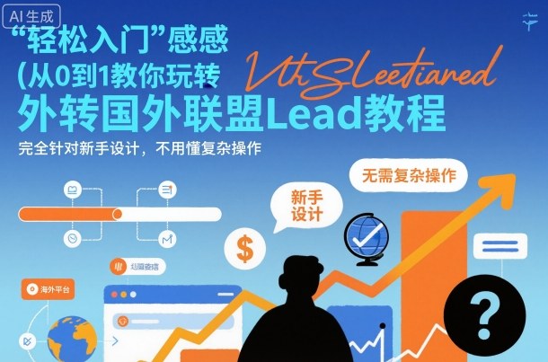 国外联盟賺美刀项目,从0到1教你玩转国外联盟Lead教程,纯新手可操作性100%——生财有道创业项目网-生财有道